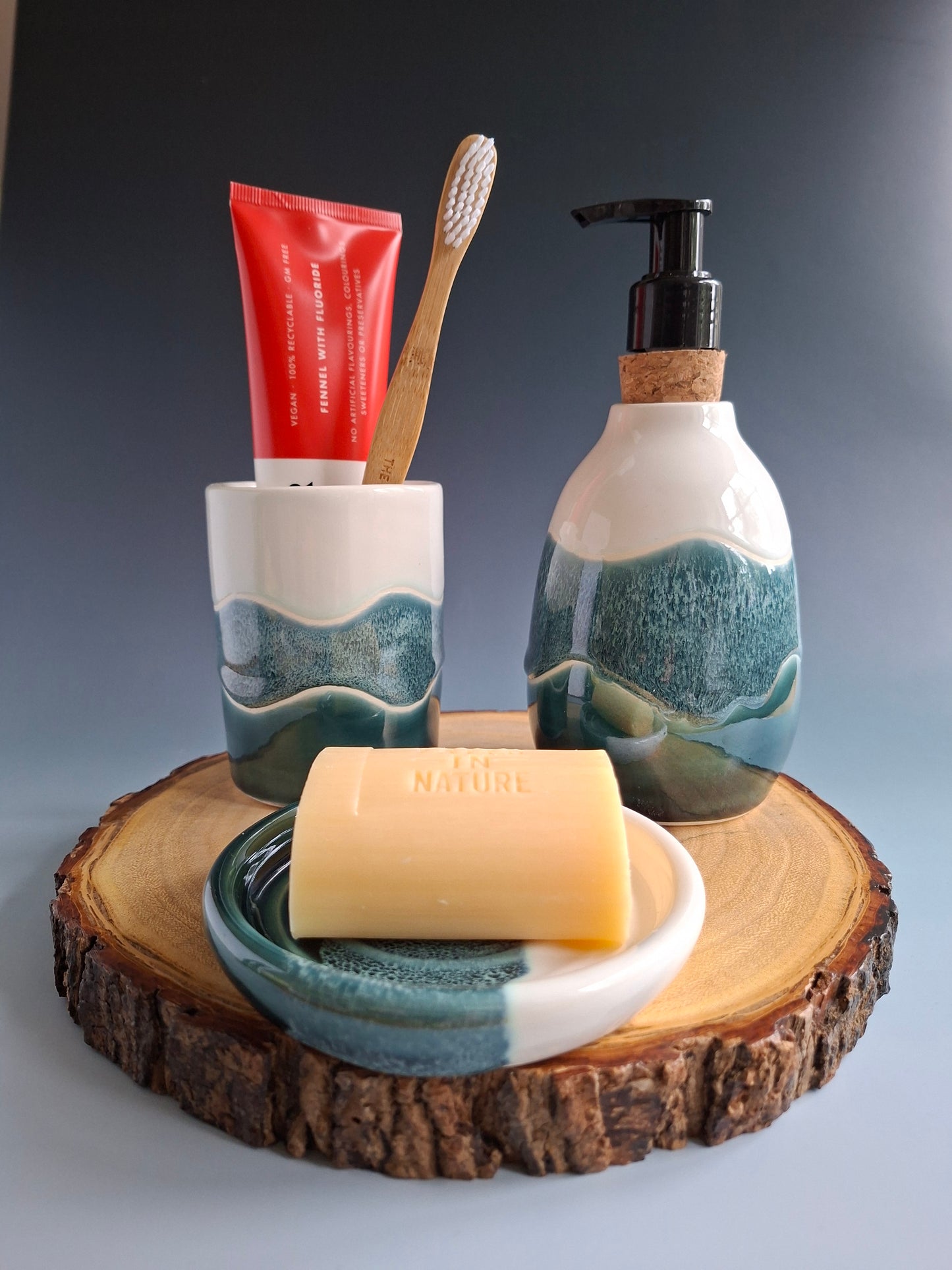 Green Wave Soap Dispenser