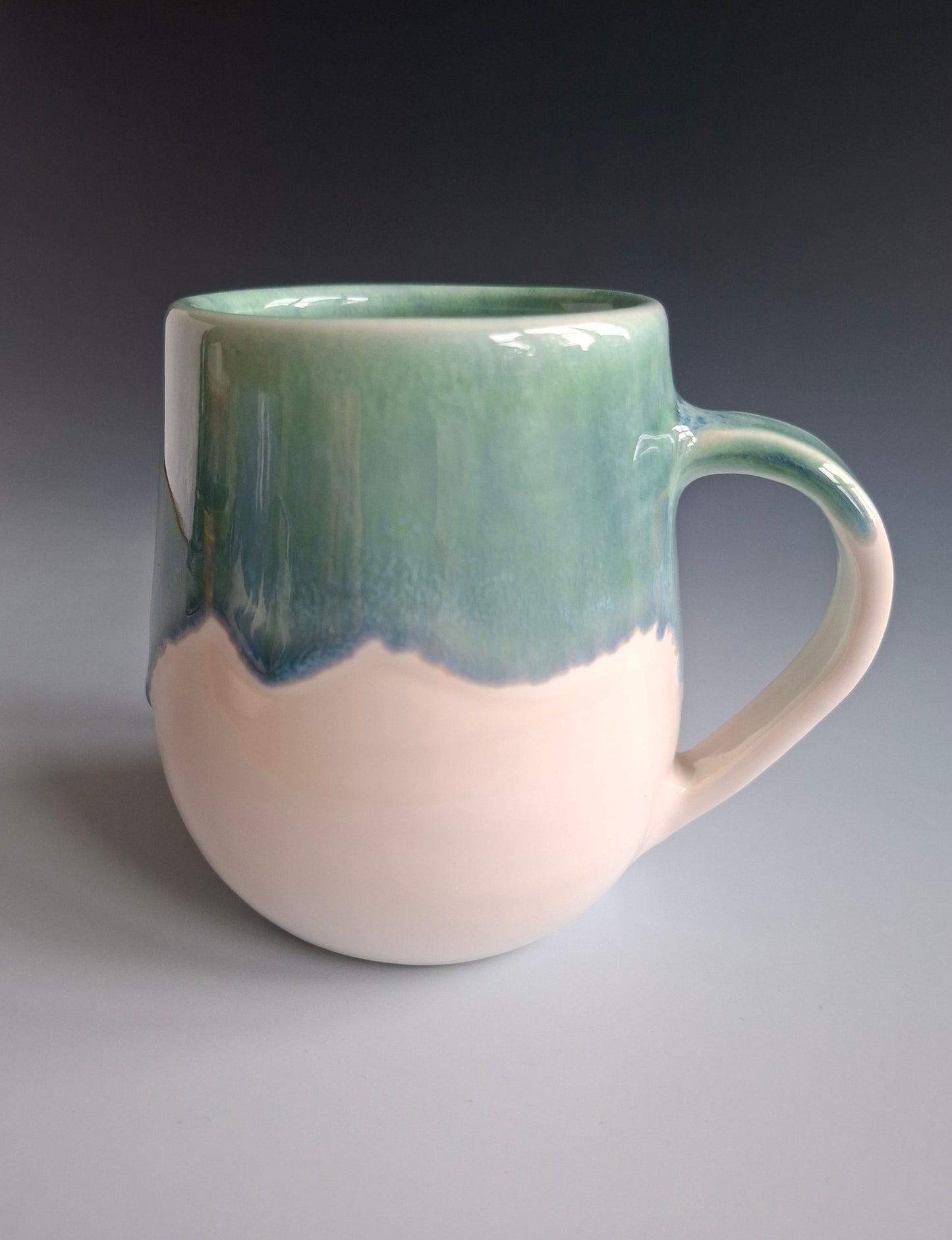 Small Turquoise Drippy Mug