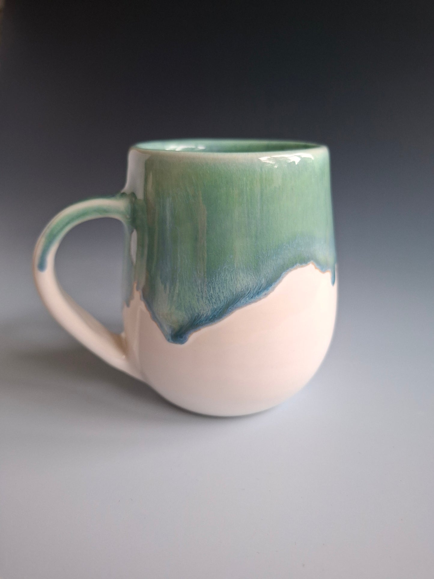 Small Turquoise Drippy Mug