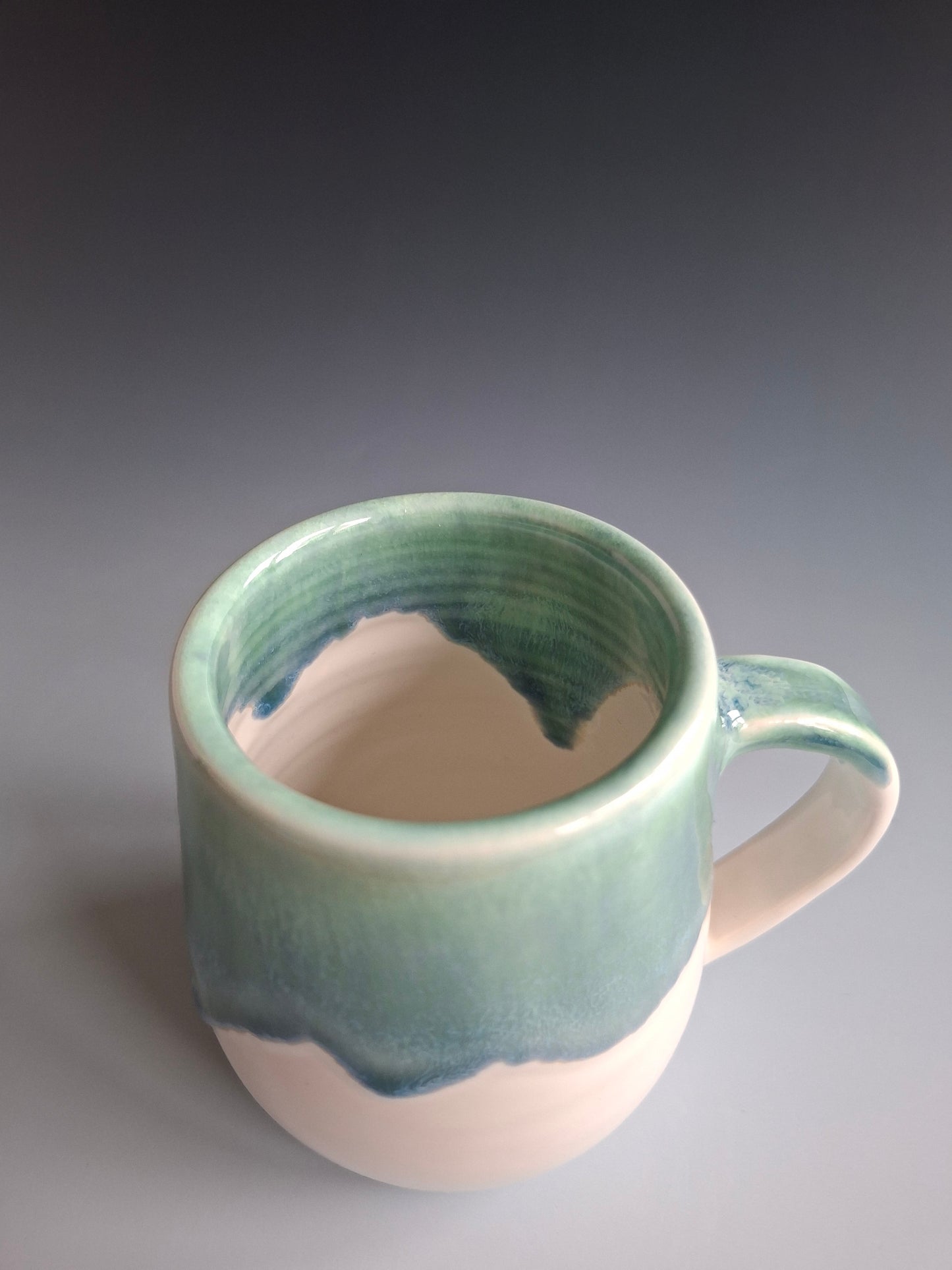 Small Turquoise Drippy Mug