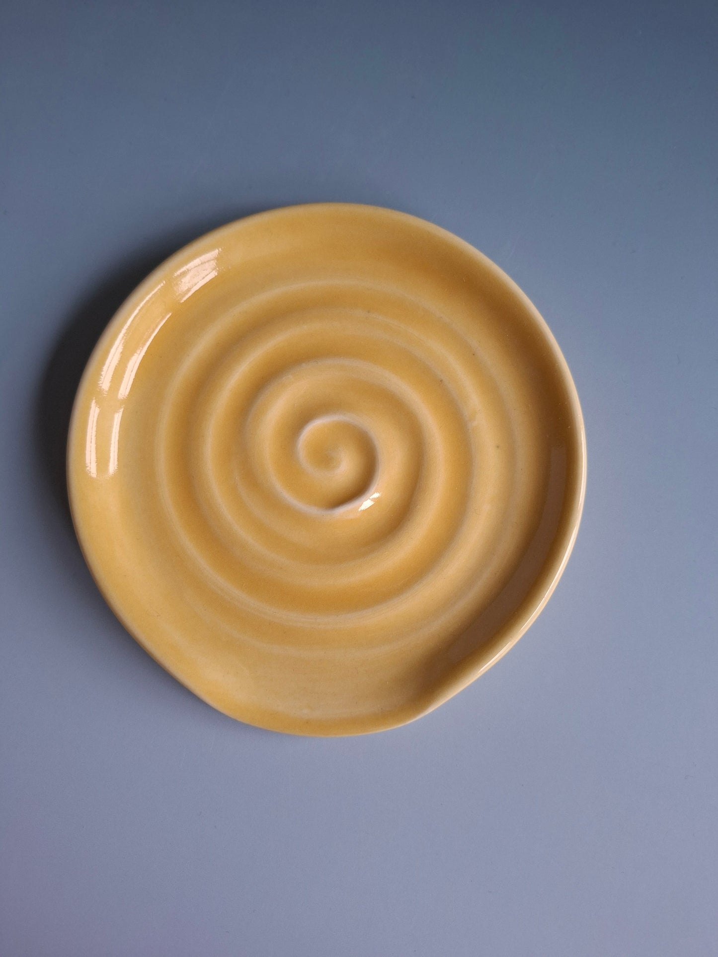 Yellow Spiral Spoon Rest