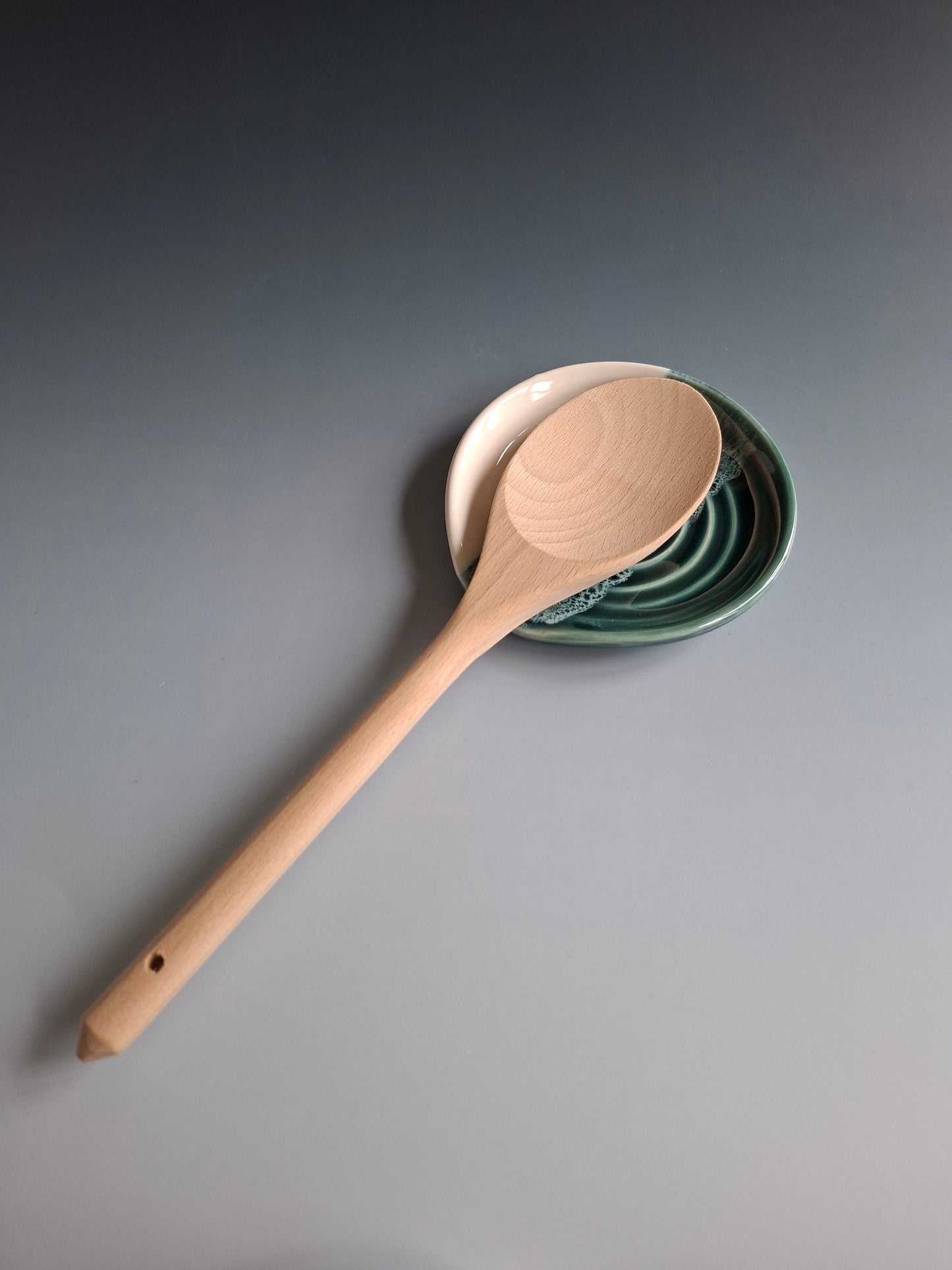 Green Wave Spoon Rest