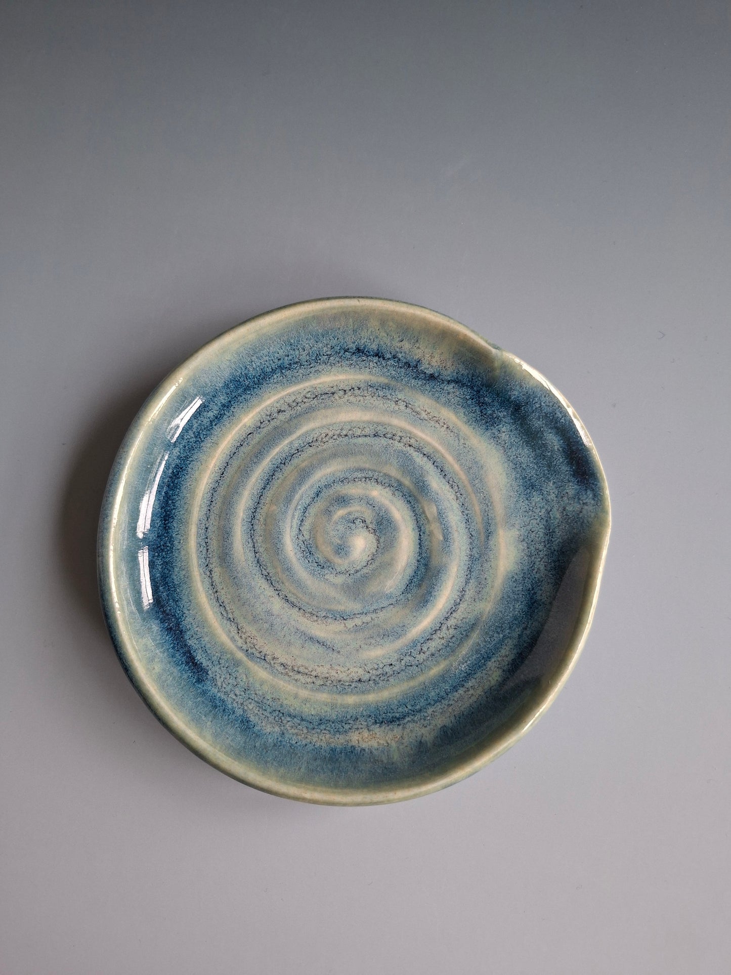 Blue Cloud Spiral Spoon Rest