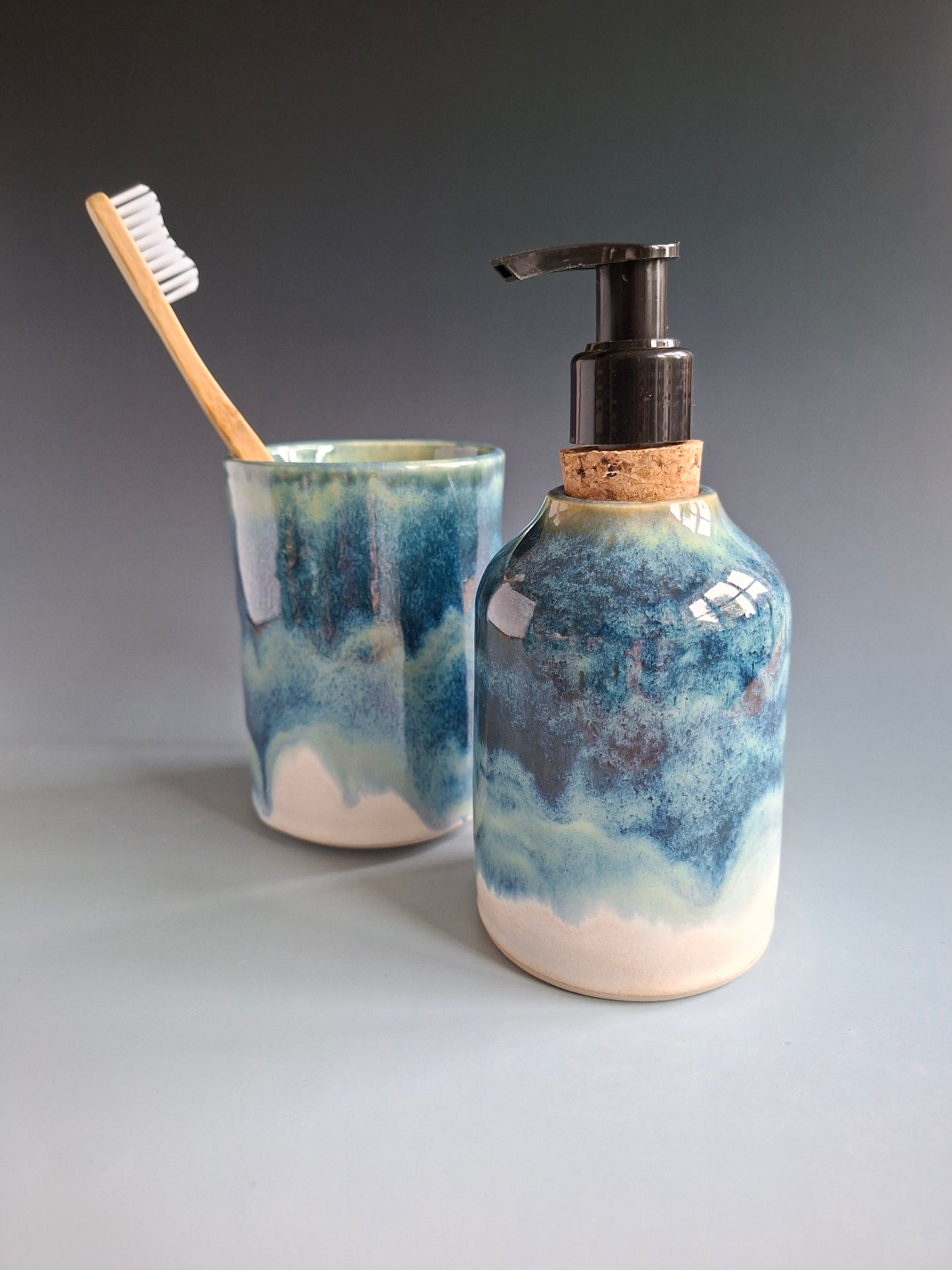 Blue Cloud Soap Dispenser