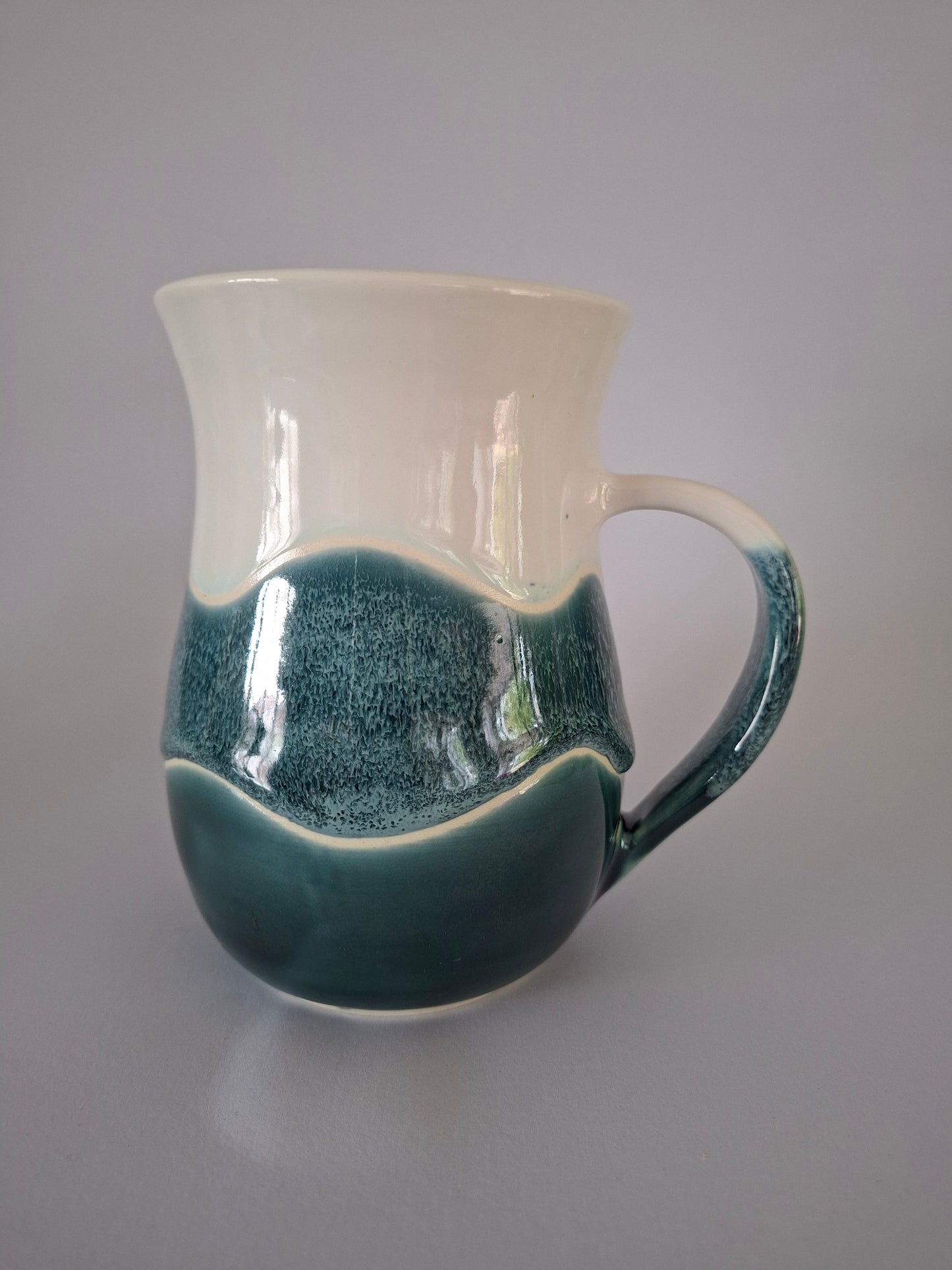 Large Green Wave Mug