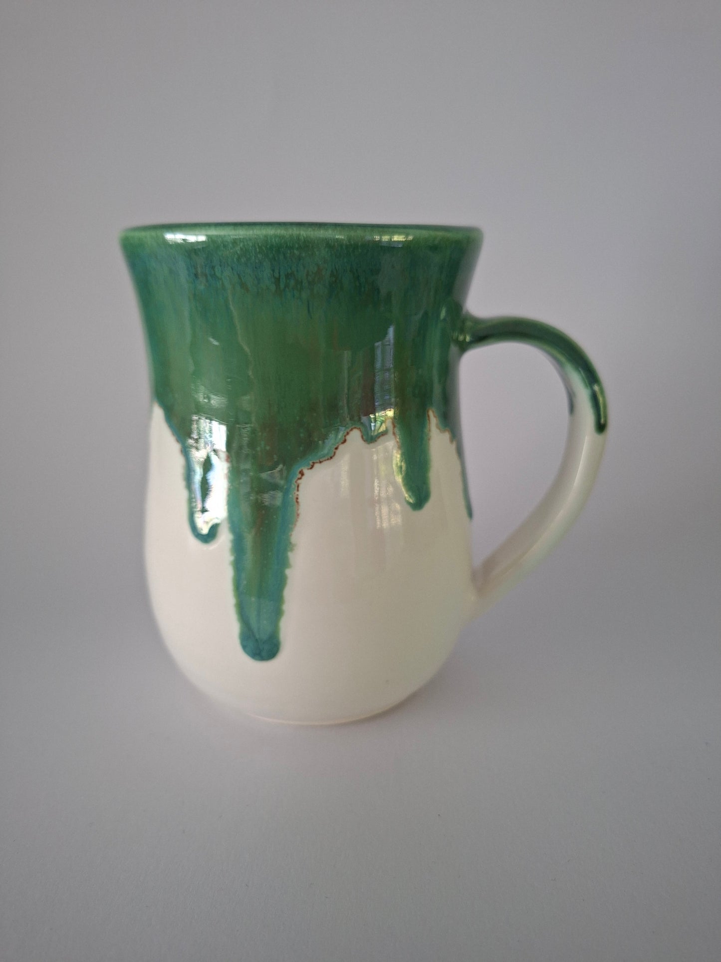 Dark Green Drippy Mug