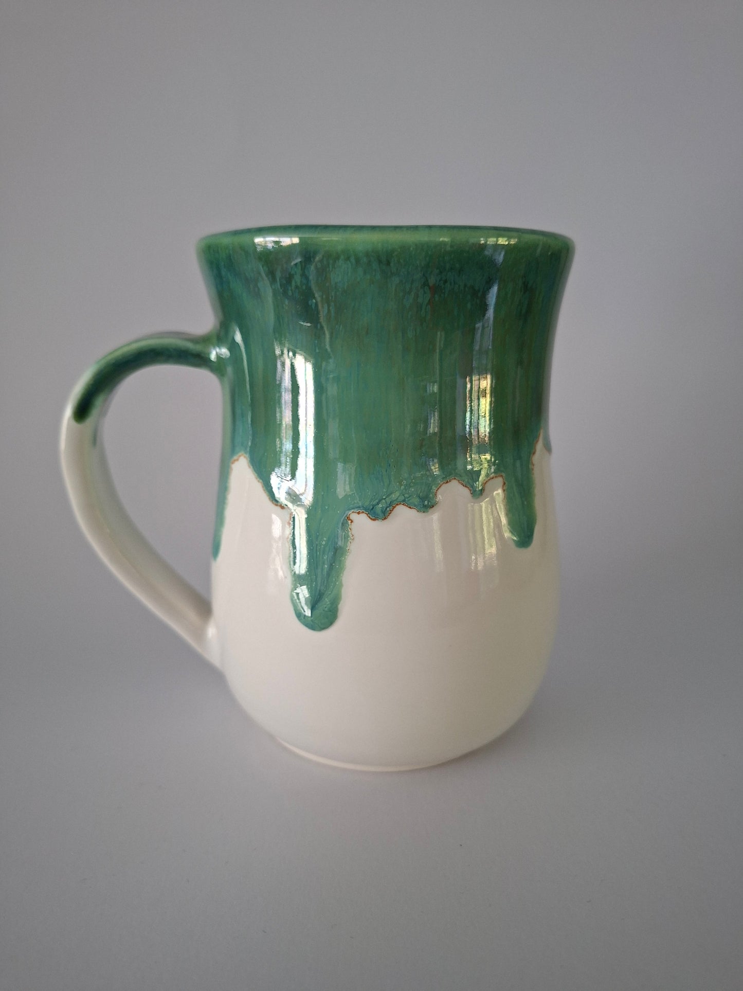 Dark Green Drippy Mug