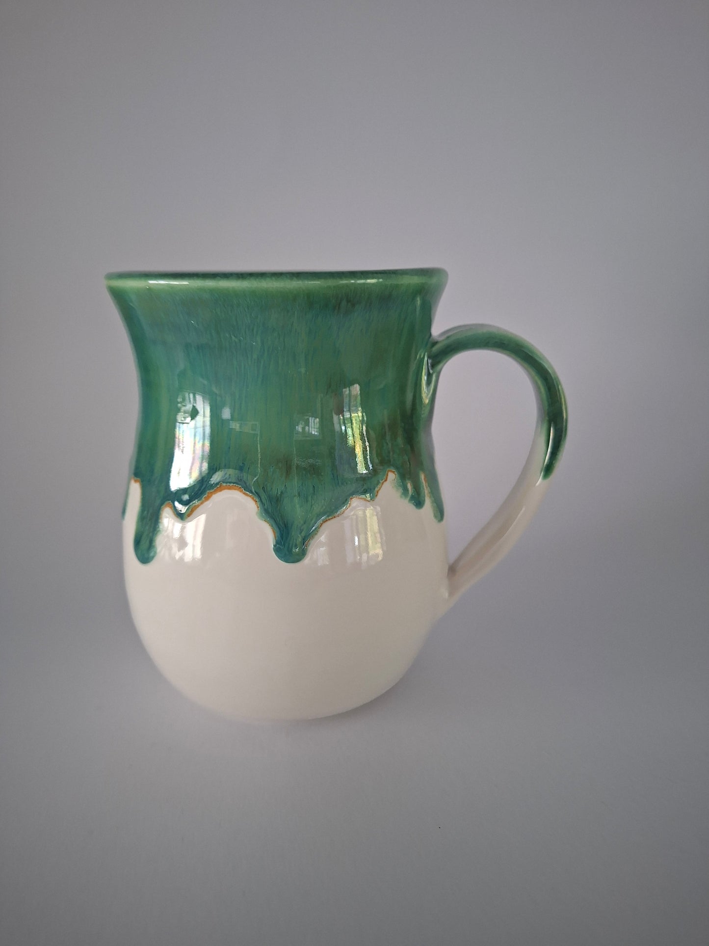 Dark Green Drippy Mug