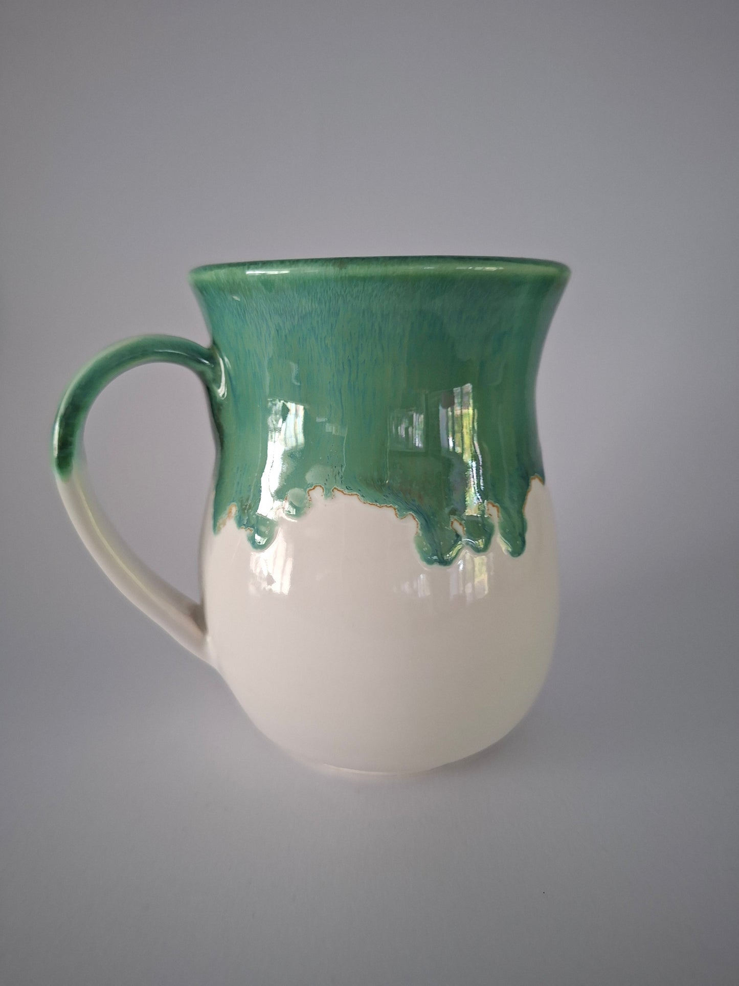 Dark Green Drippy Mug