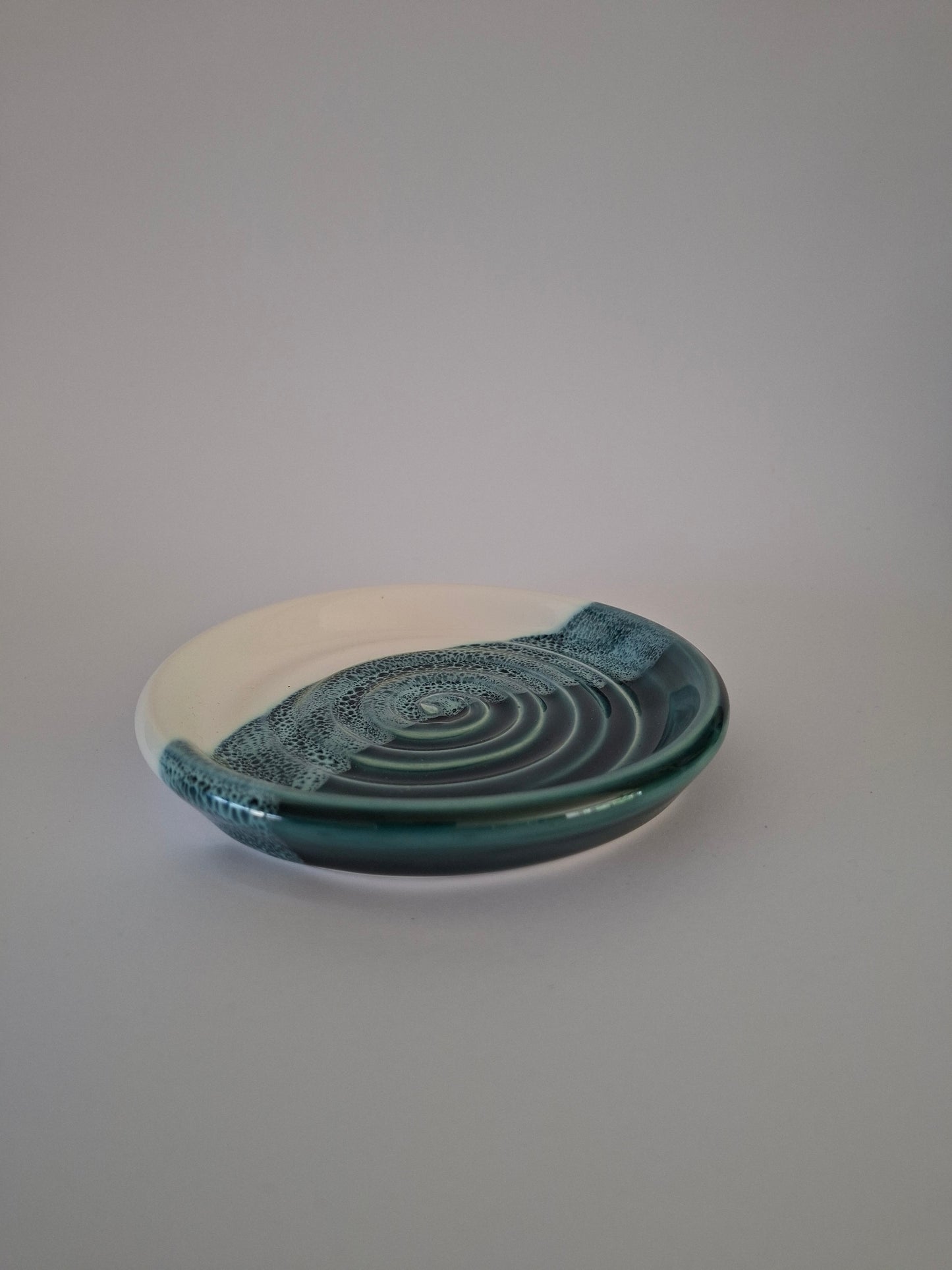 Green Wave Soap Dish (12cm)