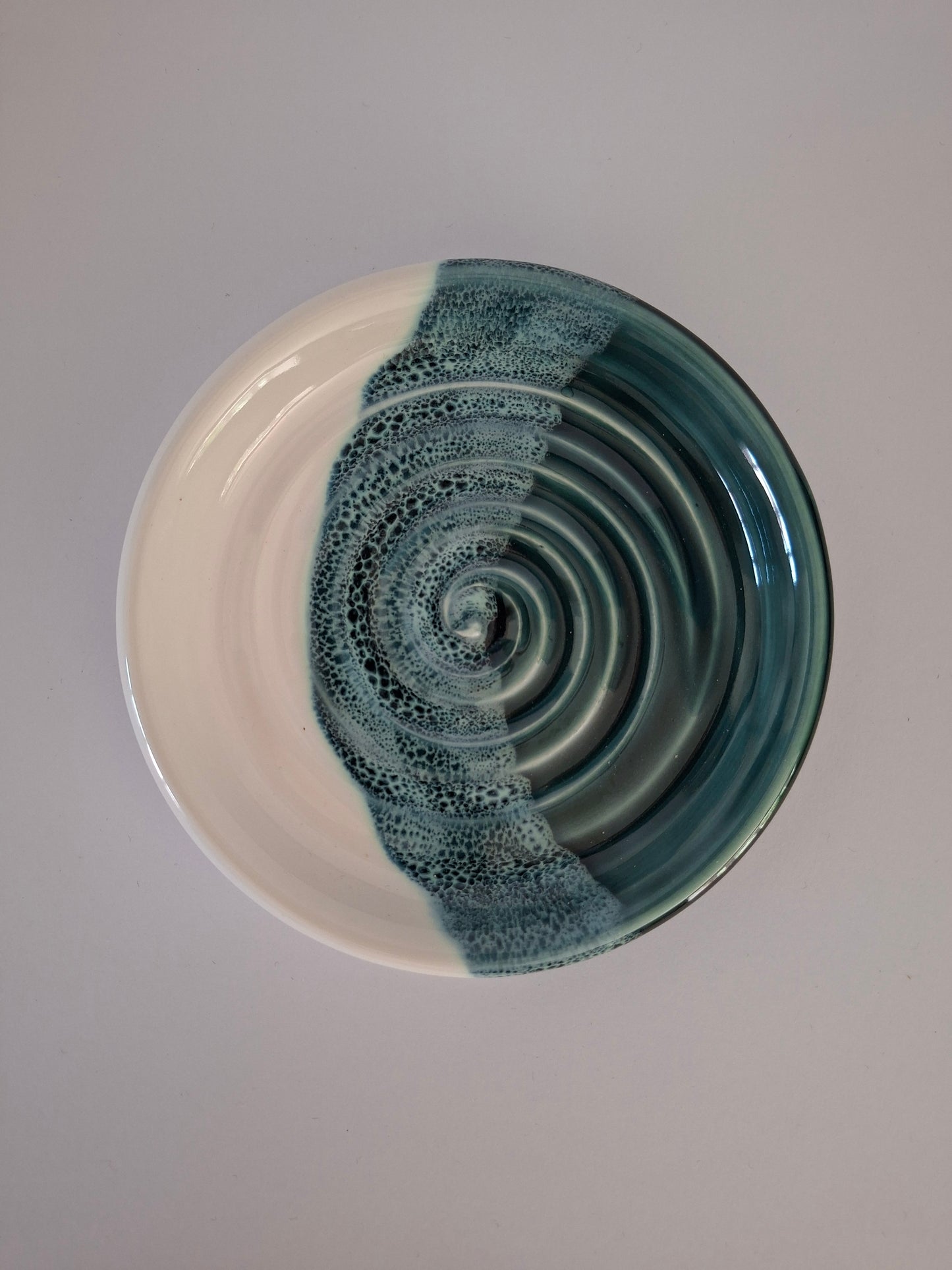 Green Wave Soap Dish (12cm)