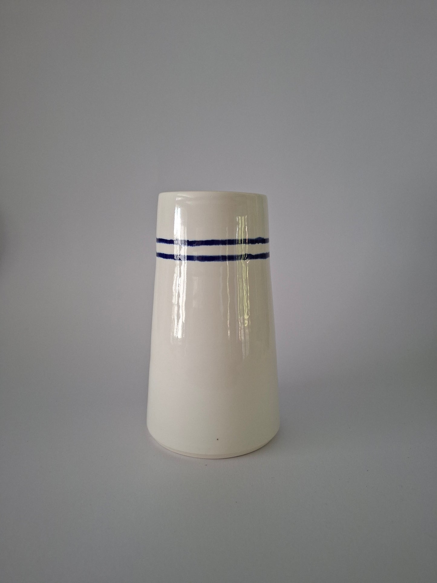 Cobalt Stripe Vase